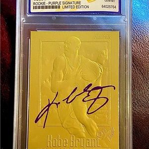 Kobe Bryant Autographed Rookie Card